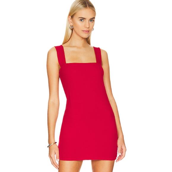 Michael Lauren Wide Strap Tank Dress in Candy Red NWT SIze Small - Picture 1 of 3